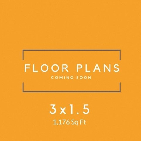 a sign that says floor plans coming soon